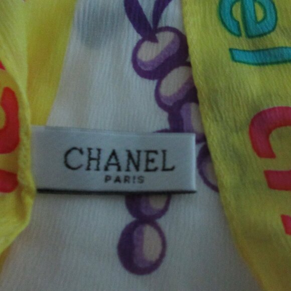 Chanel Rectangular Silk Scarf - Picture 7 of 9